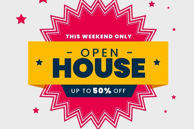 open house real estate label style 23 2148460472